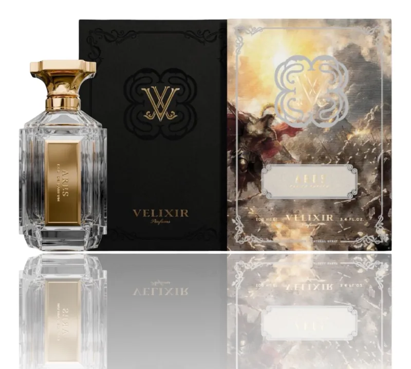 Velixir Ares bottle and box