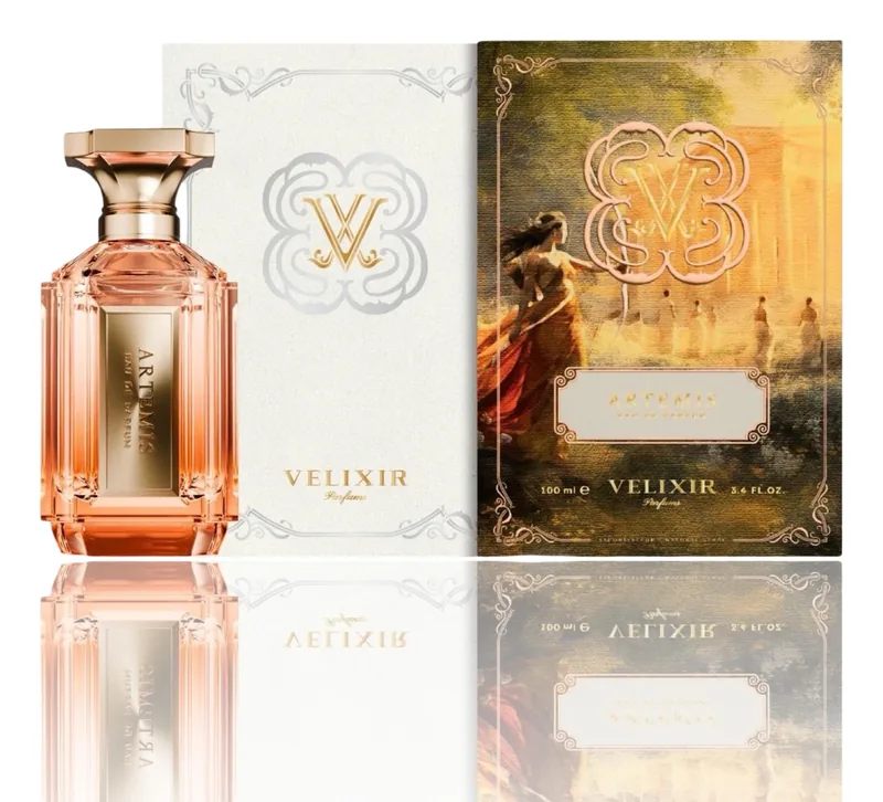 Velixir Artemis bottle and box
