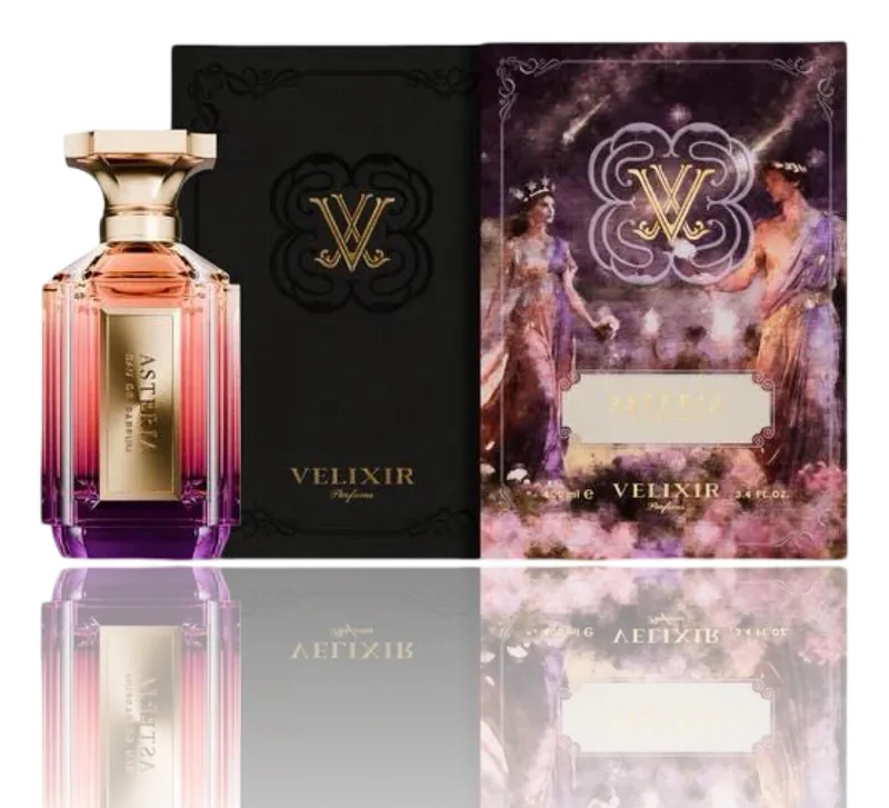 Velixir Asteria bottle and box
