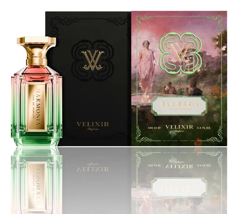 Velixir Harmonia bottle and box