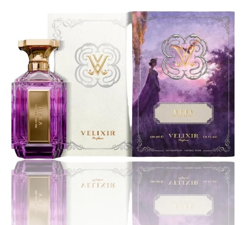 Velixir Hera bottle and box