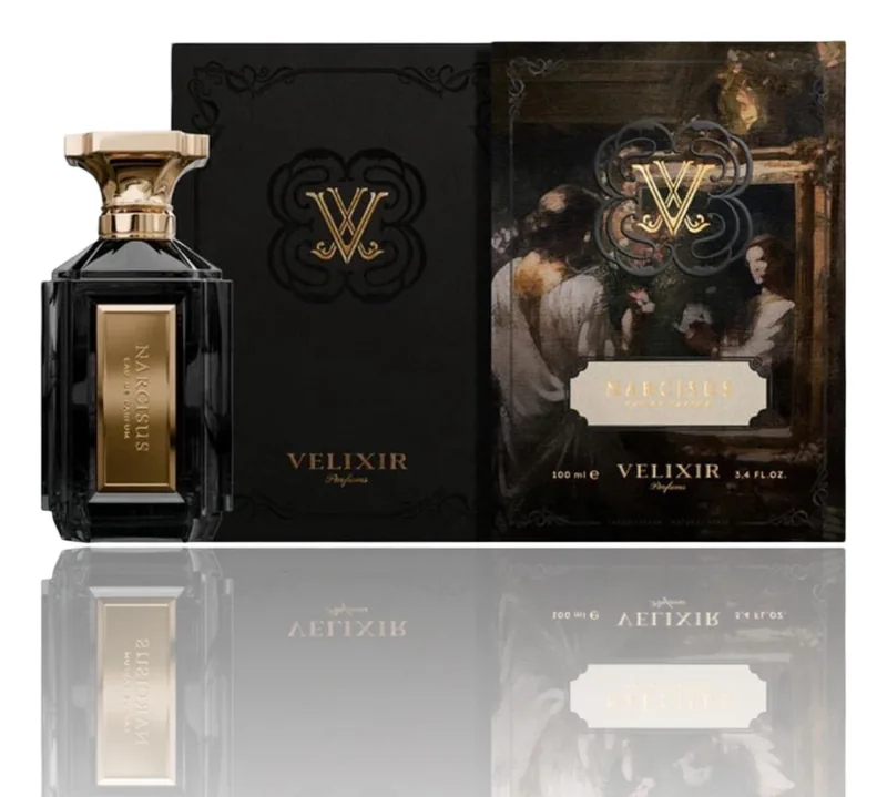Velixir Narcisus bottle and box